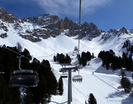 Foto Dolomity - Oberegen - Lyžování v Itálii: Dolomity - Obereggen (normální)